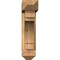 Ekena Millwork Merced Arts and Crafts Smooth Bracket w/ Offset Brace, Western Red Cedar, 5 1/2"W x 22"D x 22"H BKT0604X22X22MRC03SWR - alternate 4